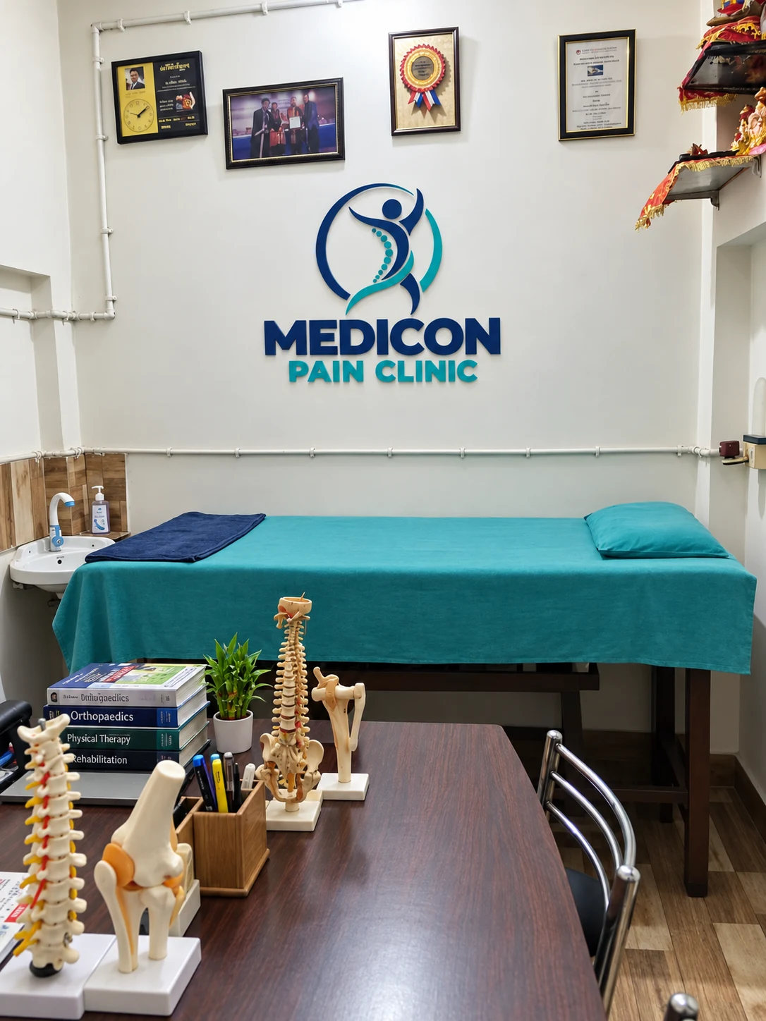Physiotherapy facilities at Medicon Pain Clinic