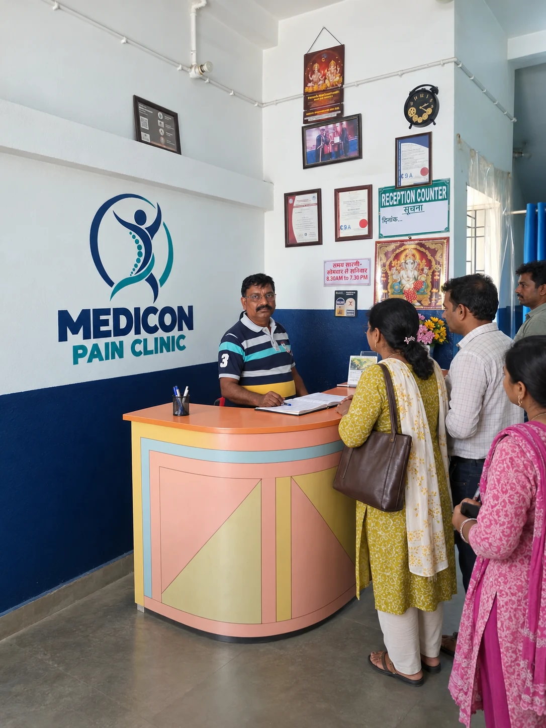 A welcoming reception at Medicon Pain Clinic